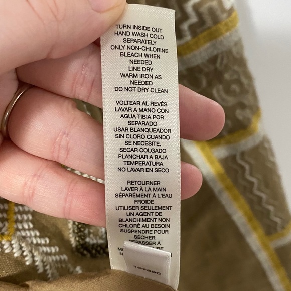 Chico’s Brown & Yellow Embroidered Blazer - Picture 7 of 7